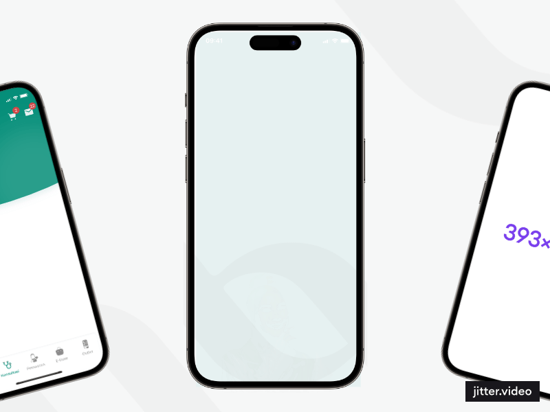 Animated preview of HayyuDoc app screens